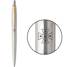 Ручка кулькова Parker JOTTER ARMY Stainless Steel GT BP Емблема ДСНС України