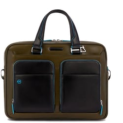 Портфель Piquadro BLUE SQUARE (B2) Olive-Black CA2849B2_VEN