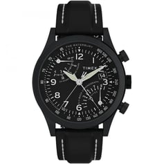 Чоловічий годинник Timex WATERBURY Fly-Back Chronograph GMT Tx2w48000