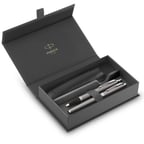 Подарочный набор Parker IM Stainless Steel CT FP+BP (ручка-перо + шариковая + чехол)