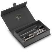Подарунковий набір Parker IM Stainless Steel CT FP+BP (ручка-перо + кулькова + чохол)