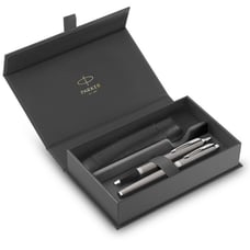 Подарунковий набір Parker IM Stainless Steel CT FP+BP (ручка-перо + кулькова + чохол)