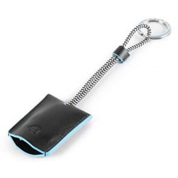 Брелок з кабелями USB/micro-USB/Lightning Piquadro BLUE SQUARE (B2) Black AC4236B2_N