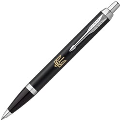 Ручка кулькова Parker IM UKRAINE Matte Black CT BP Тризуб