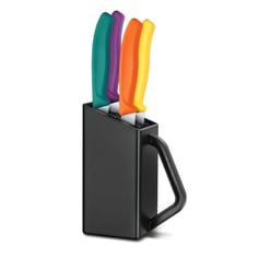 Набір: 4 ножі з підставкою Victorinox SWISS CLASSIC Steak&Pizza Block 6.7126.4C1