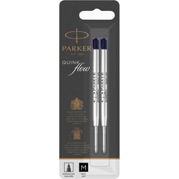 Стержень Parker QuinkFlow шариковый черный M (2 шт)