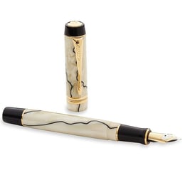 Ручка перова Parker DUOFOLD Pearl and Black GT FP18 F