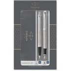 Подарочный набор Parker IM Stainless Steel CT FP+BP (перо + шариковая ручка)