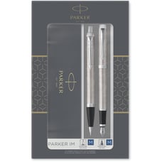 Подарунковий набір Parker IM Stainless Steel CT FP+BP (перо + кулькова ручка)
