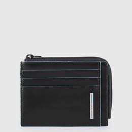 Картхолдер з монетницею Piquadro BLUE SQUARE (B2) Black PP4822B2R_N