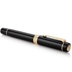 Ручка перьевая Parker DUOFOLD Classic Black GT FP18 F