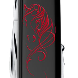 Швейцарський складаний ніж 91мм Victorinox SPARTAN ZODIAC Червоний кінь 1.3603.3.Z5361u
