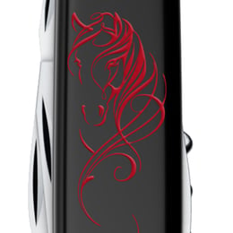 Швейцарський складаний ніж 91мм Victorinox SPARTAN ZODIAC Червоний кінь 1.3603.3.Z5361u