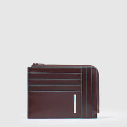 Картхолдер з монетницею Piquadro BLUE SQUARE (B2) Cognac PU1243B2R_MO