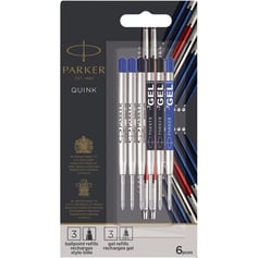 Набір стрижнів Parker Quink Discovery (кульк. 3шт + GEL 3шт)