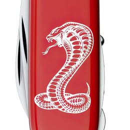 Швейцарский складной нож 91мм Victorinox HUNTSMAN ZODIAC Могучая кобра 1.3713.Z4340u