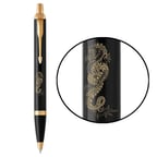 Ручка кулькова Parker IM ZODIAC Black GT BP Дракон