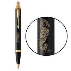 Ручка шариковая Parker IM ZODIAC Black GT BP Дракон