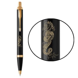 Ручка кулькова Parker IM ZODIAC Black GT BP Дракон