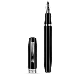 Ручка перова Montegrappa ELMO 02 Black CT FP F ISE2R2AC