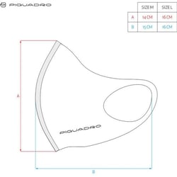 Маска багаторазова Piquadro RE START Red-Blue M AC5486RS_R-M