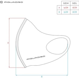 Маска багаторазова Piquadro RE START Red-Blue M AC5486RS_R-M