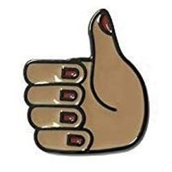 Пін (значок) Kipling THUMBS UP PIN Multicolor (50V)