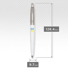 Ручка кулькова Parker JOTTER Originals UKRAINE White CT BP Тризуб синьо-жовтий