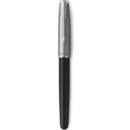 Ручка перова Parker SONNET Essentials Metal & Black Lacquer CT FP F