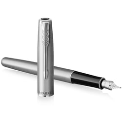 Ручка перьевая Parker SONNET Essentials Stainless Steel CT FP F