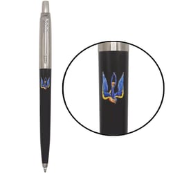 Ручка шариковая Parker JOTTER Originals UKRAINE Black CT BP Трезубец-Ласточка