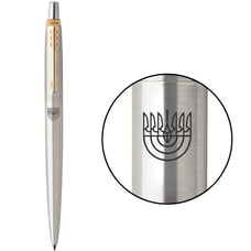 Ручка кулькова Parker JOTTER UKRAINE Stainless Steel GT BP Тризуб Менора