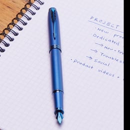 Ручка перьевая Parker IM Professionals Monochrome Blue FP F