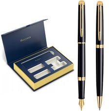 Подарунковий набір Waterman HEMISPHERE Black FP+BP (перо + кулькова)