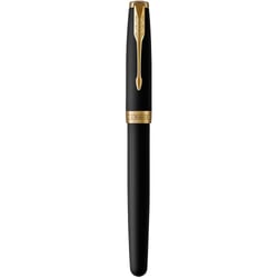 Ручка перьевая Parker SONNET Matte Black Lacquer GT FP F