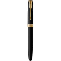 Ручка перьевая Parker SONNET Matte Black Lacquer GT FP F