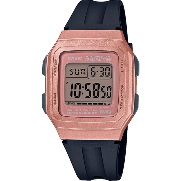 Годинник 34 мм Casio STANDARD Digital F-201WAM-5AVEF