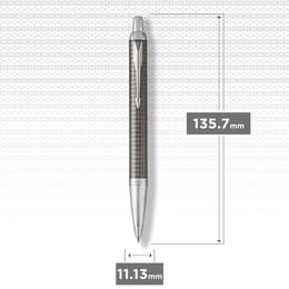 Ручка шариковая Parker IM Premium Dark Espresso Chiselled CT BP