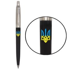 Ручка кулькова Parker JOTTER Originals UKRAINE Black CT BP Тризуб синьо-жовтий