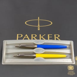 Подарунковий набір Parker JOTTER Originals UKRAINE Blue CT GEL + Yellow CT BP (гелева + кулькова)