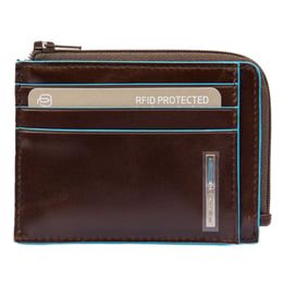 Картхолдер з монетницею Piquadro BLUE SQUARE (B2) Cognac PP4822B2R_MO