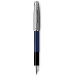 Ручка перьевая Parker SONNET Essentials Metal & Blue Lacquer CT FP F