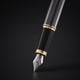 Ручка перова Parker IM Grey Lacquer GT FP F