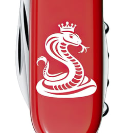 Швейцарський складаний ніж 91мм Victorinox SPARTAN ZODIAC Кобра з короною 1.3603.Z4330u