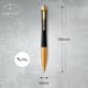 Ручка кулькова Parker URBAN Twist Muted Black GT BP