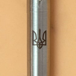 Ручка шариковая Parker JOTTER UKRAINE Stainless Steel CT BP Трезубец + Слава Україні! + Героям Слава!