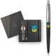 Подарочный набор Parker JOTTER Originals UKRAINE Black CT BP Трезубец сине-желтый (шариковая ручка + блокнот Parker)