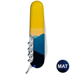 Швейцарский складной нож 91мм Victorinox CAMPER UKRAINE 1.3613.7.T3190pw