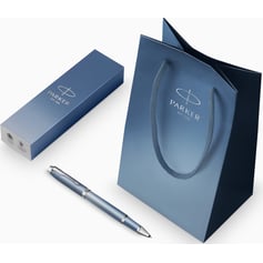 Ручка ролерна Parker IM Rituals Peaceful Blue CT RB + Пакет Parker Rituals