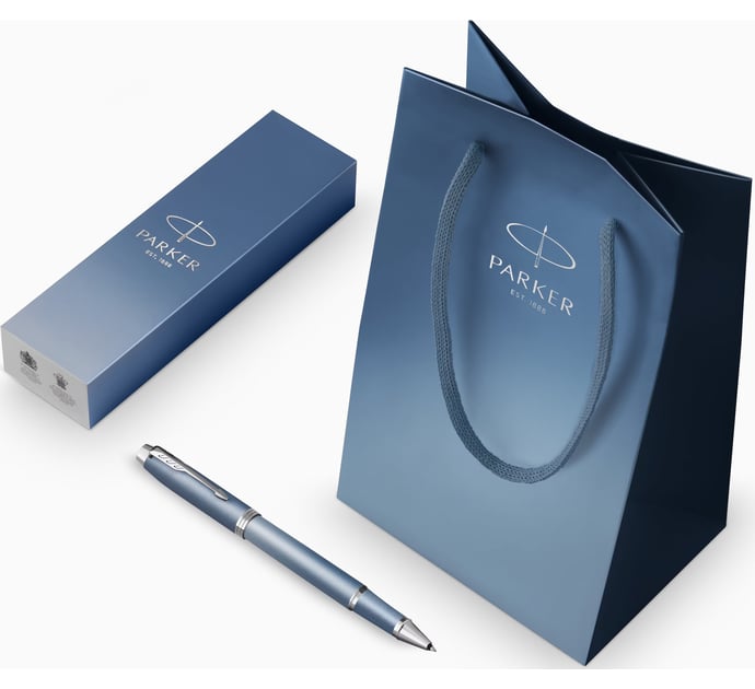 Ручка ролерна Parker IM Rituals Peaceful Blue CT RB + Пакет Parker Rituals